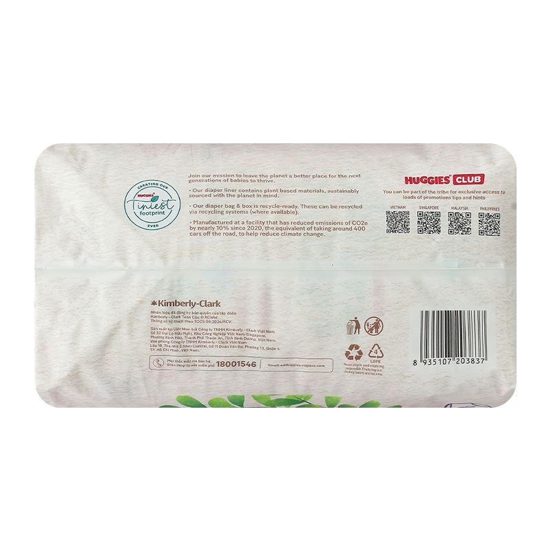 Tã quần Huggies Nature made size XL 38 miếng (12 - 18 kg) 4