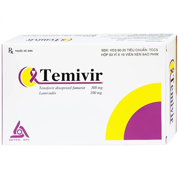 Temivir điều trị nhiễm HBV và virus HIV -1 gây suy giảm miễn dịch