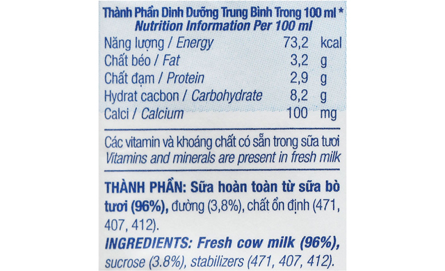 Thùng 48 bịch sữa tươi tiệt trùng TH true MILK có đường - TPDD