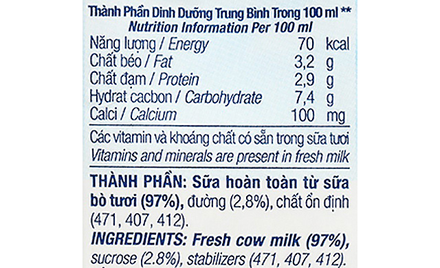 Thùng 48 hộp sữa tươi tiệt trùng TH true MILK ít đường - TPDD