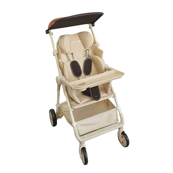 Xe đẩy 1 chiều gấp gọn Zaracos Aleron 0256 (6 tháng - 5 tuổi) - Màu nâu - AVAKids.com