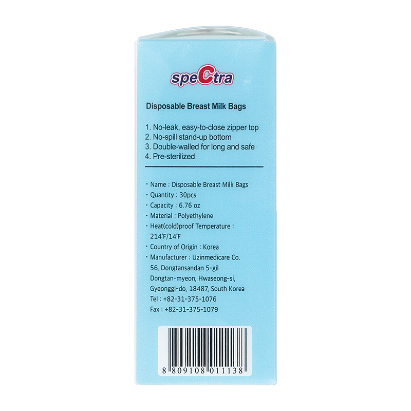 30 túi trữ sữa cảm ứng nhiệt Spectra 200 ml 5