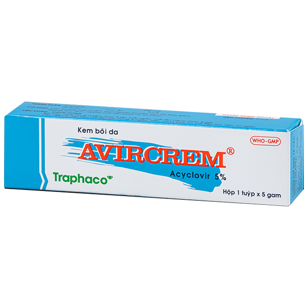 Kem bôi da Avircrem 5% hỗ trợ điều trị nhiễm virus