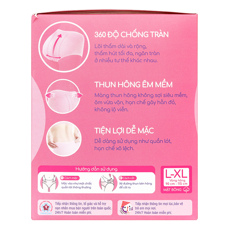 Băng quần Diana Mama cho mẹ sau sinh size L-XL 5 miếng 4