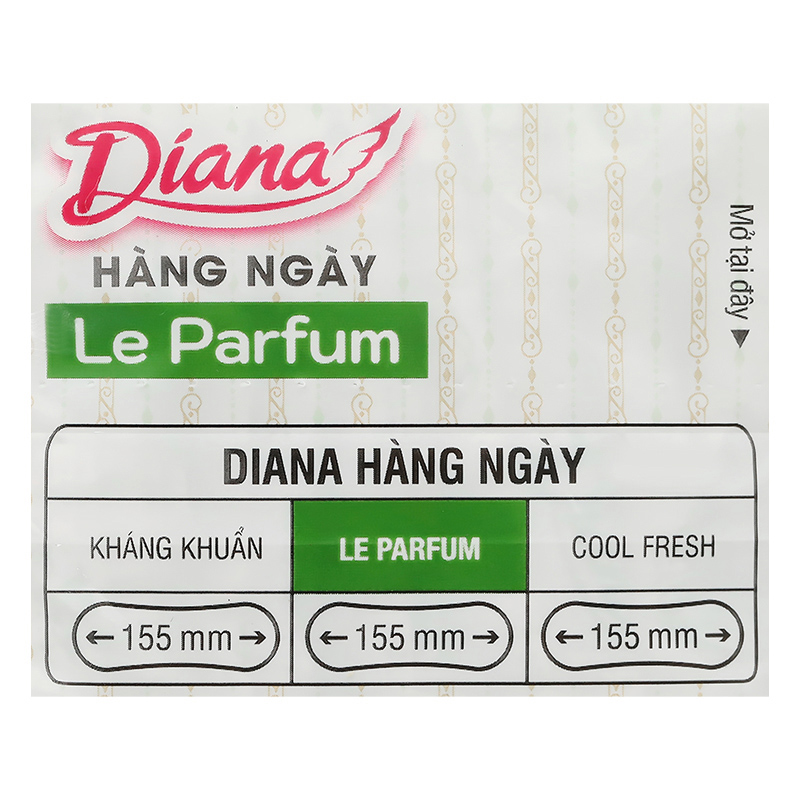 Băng vệ sinh hàng ngày Diana Le Parfum hương nhài không cánh 40 miếng 13