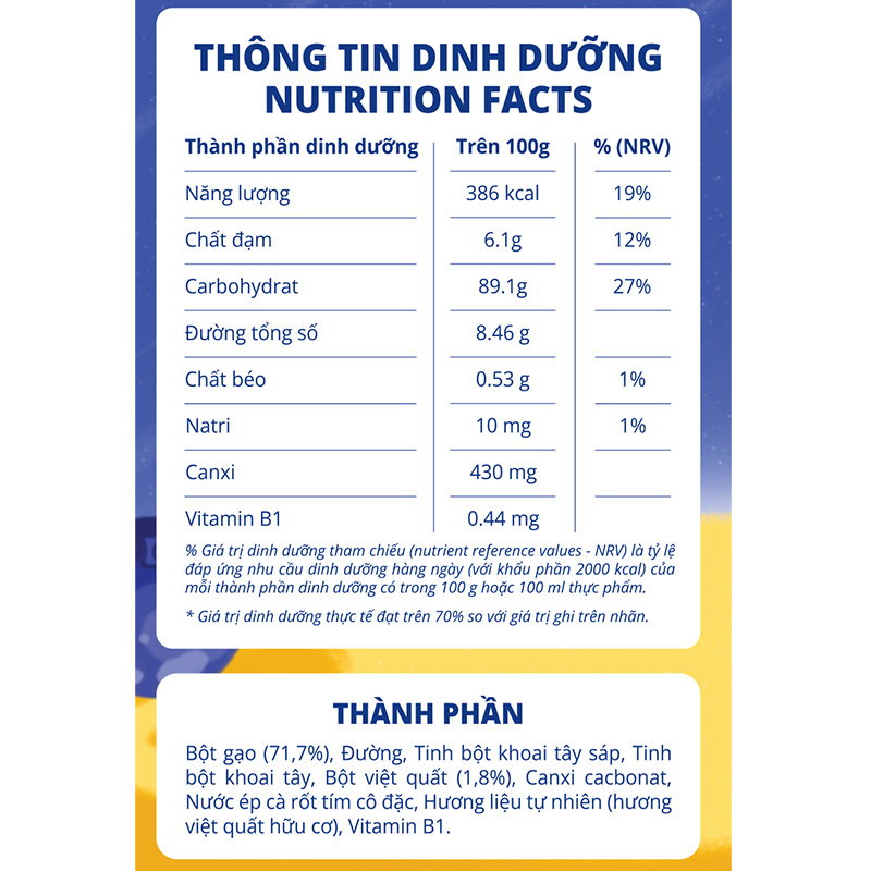 Bánh gạo ăn dặm BABY BOAT Thuyền Xưa vị việt quất hộp 32g (từ 6 tháng) 5