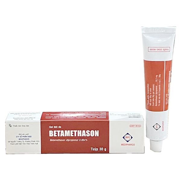 Gel bôi da Betamethason điều trị viêm da, vẩy nến