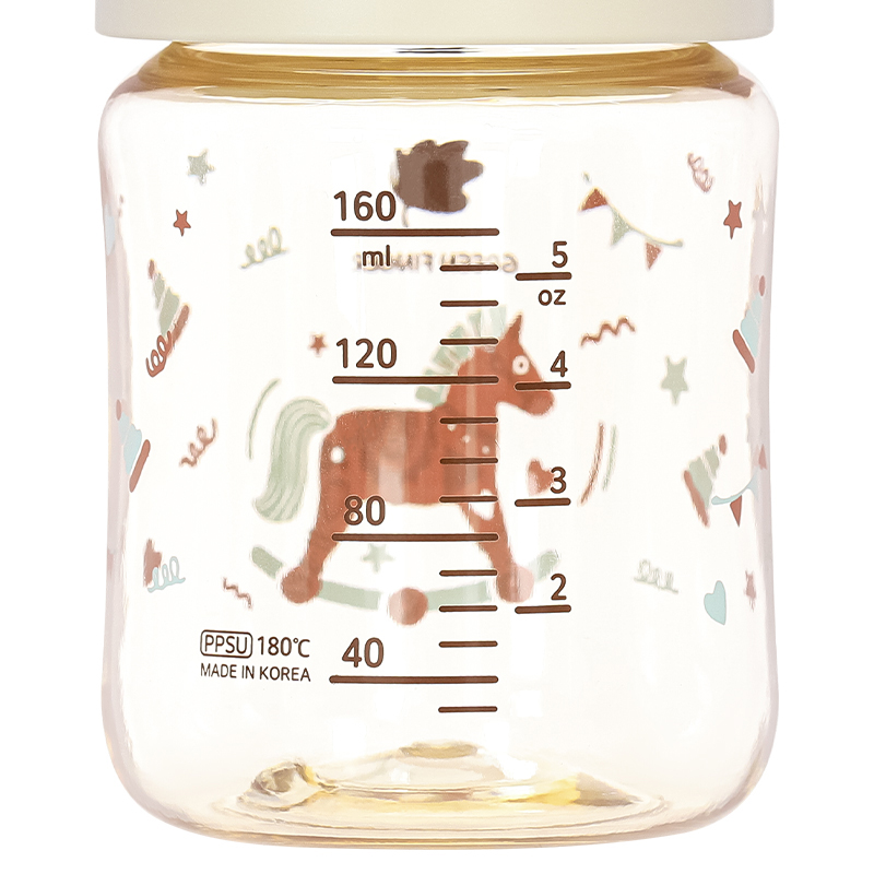 Bình sữa nhựa PPSU GreenFinger cổ rộng 160 ml - Ngựa gỗ (từ 1 tháng) 3