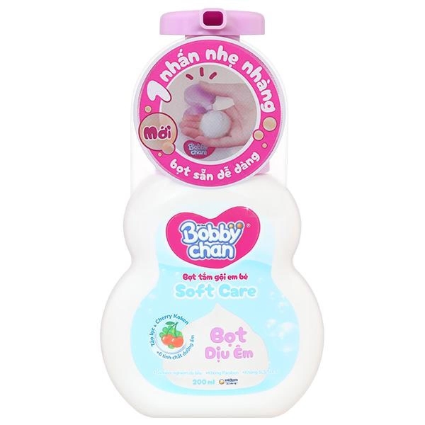 Bọt Tắm gội Em Bé Bobby Chan Soft Care dịu nhẹ, giảm đến 20% - AVAKids.com