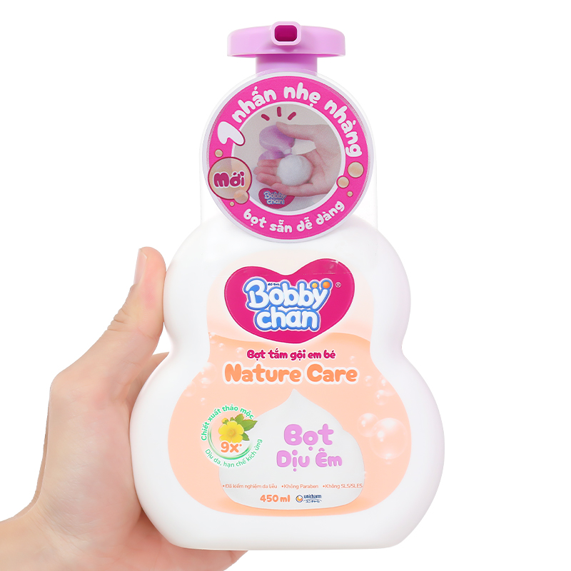 Bọt tắm & gội 2in1 cho bé BobbyChan Nature Care hương thảo mộc 200 ml (mọi độ tuổi) 9