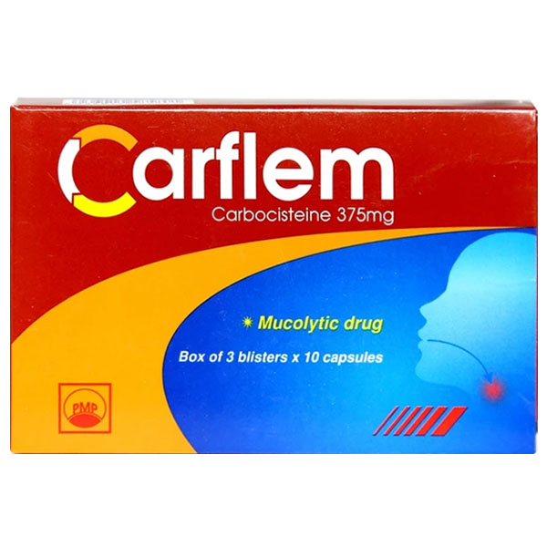 Carflem 375mg điều trị viêm mũi, viêm xoang, viêm phế quản