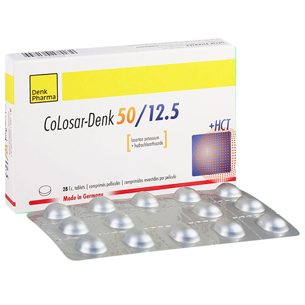 Colosar-Denk 50mg/12.5mg trị tăng huyết áp cơ bản