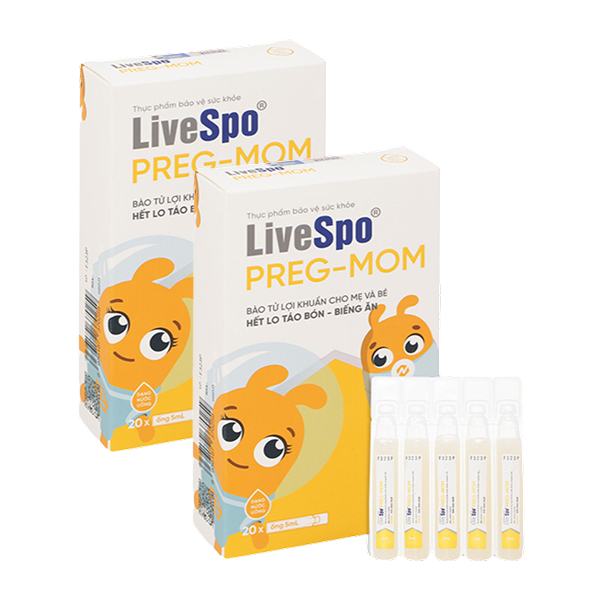 Combo 2 Livespo Preg-Mom hỗ trợ cải thiện hệ vi sinh đường ruột