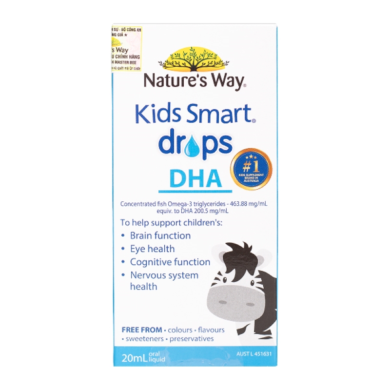 Thực phẩm bổ sung Nature's Way Kids Smart Drops DHA hỗ trợ phát triển não bộ, thị lực, 11 ml dạng nhỏ giọt (từ 0 tháng) 7