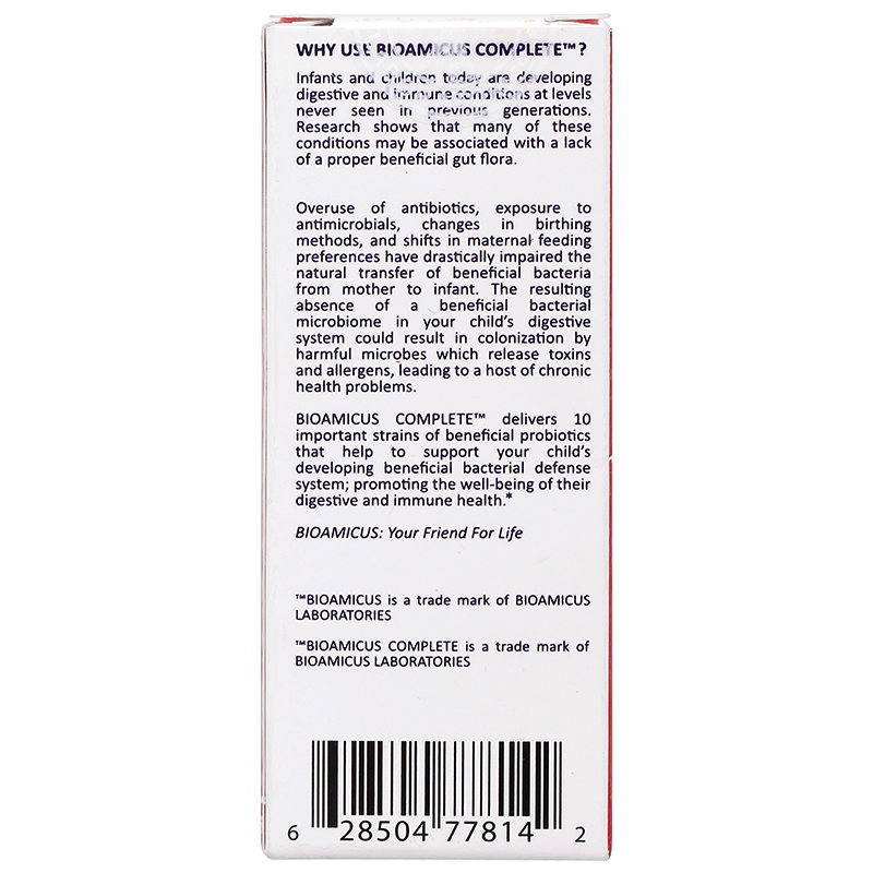 Men vi sinh BioAmicus Complete hỗ trợ cải thiện hệ vi sinh đường ruột, 10 ml dạng nhỏ giọt (từ 0 tháng) 18