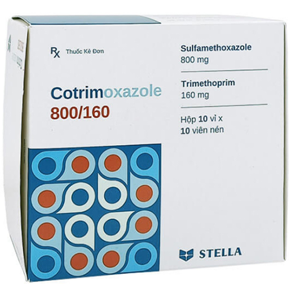 Cotrimoxazole 800/160 điều trị các bênh nhiễm khuẩn