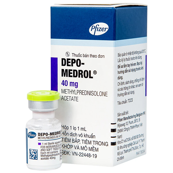 Depo Medrol 40mg/ml kháng viêm và điều trị các rối loạn về máu, nội tiết