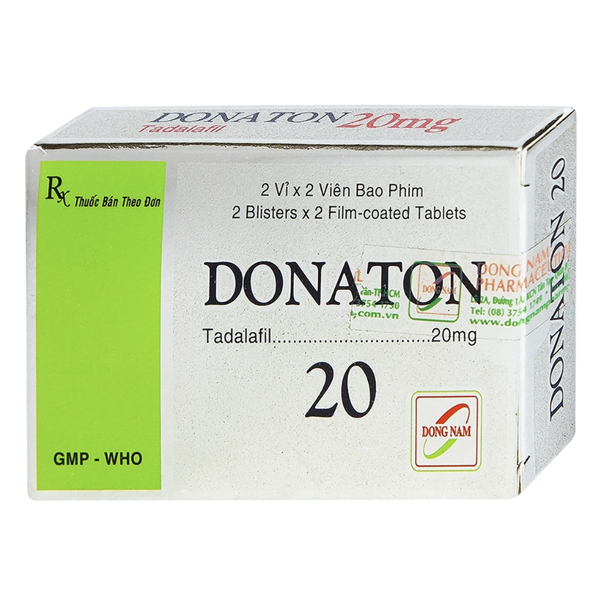 Donaton 20 điều trị rối loạn chức năng cương cứng dương vật