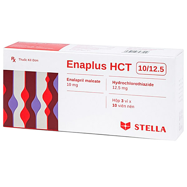 Enaplus HCT 10/12.5 điều trị tăng huyết áp nhẹ đến vừa