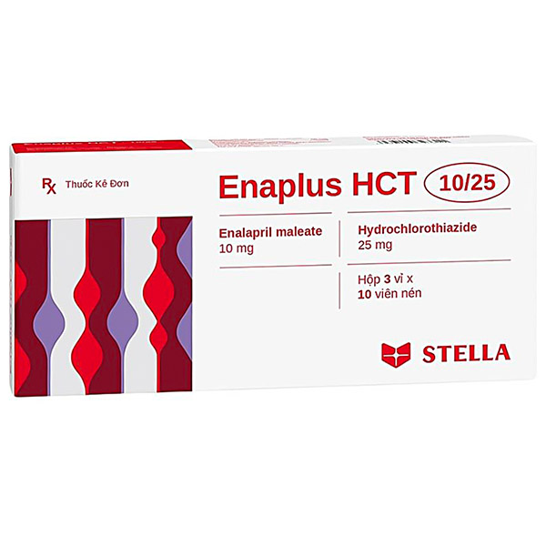 Enaplus HCT 10/25 điều trị tăng huyết áp nhẹ đến vừa
