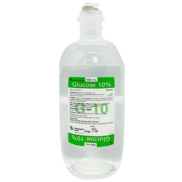 Dung dịch tiêm truyền Glucose 10% Fresenius Kabi điều trị hạ đường huyết