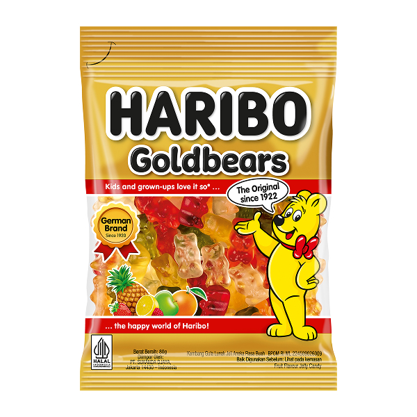 Kẹo hình gấu Haribo Goldbears 80g giá tốt, chính hãng - AVAKids.com