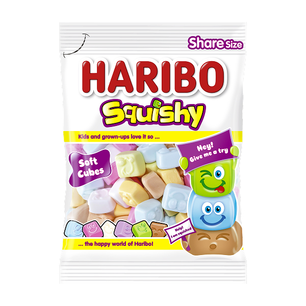 Kẹo dẻo Haribo Squishy hương trái cây gói 80g (từ 3 tuổi) - AVAKids.com