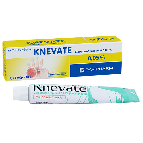 Kem bôi da Knevate 0.05% điều trị tình trạng ngứa, vẩy nến, da đóng vảy, mẩn đỏ
