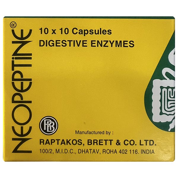 Neopeptine điều trị đầy hơi khó tiêu do rối loạn men
