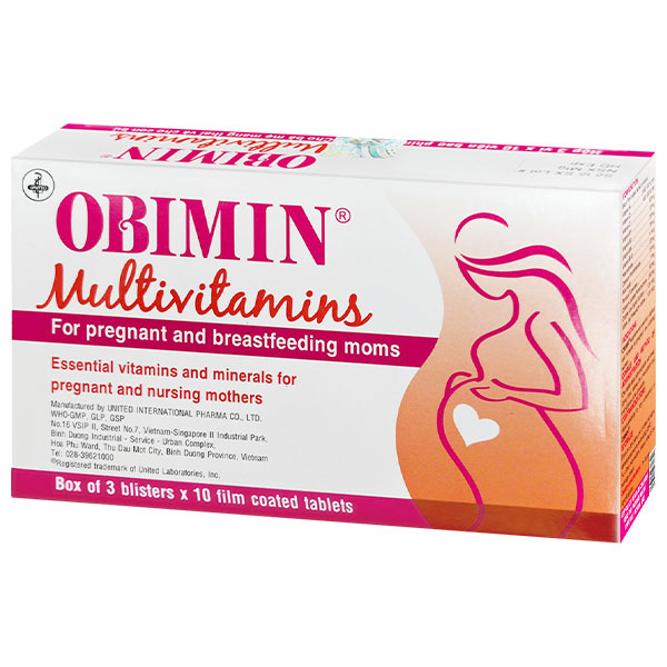 Obimin bổ sung vitamin và khoáng chất