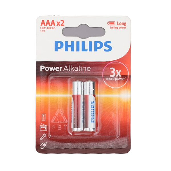 Pin AAA 2 viên Alkaline Philips LR03P2B - AVAKids.com