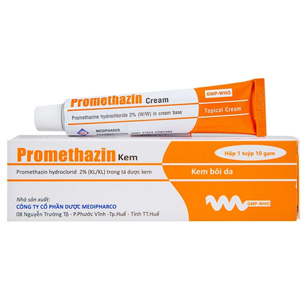 Kem bôi Promethazin 2% Medipharco trị ngứa sẩn, mày đay, côn trùng đốt