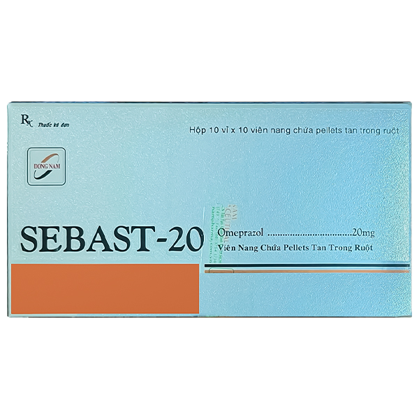 Sebast-20 điều trị và dự phòng loét dạ dày, tá tràng