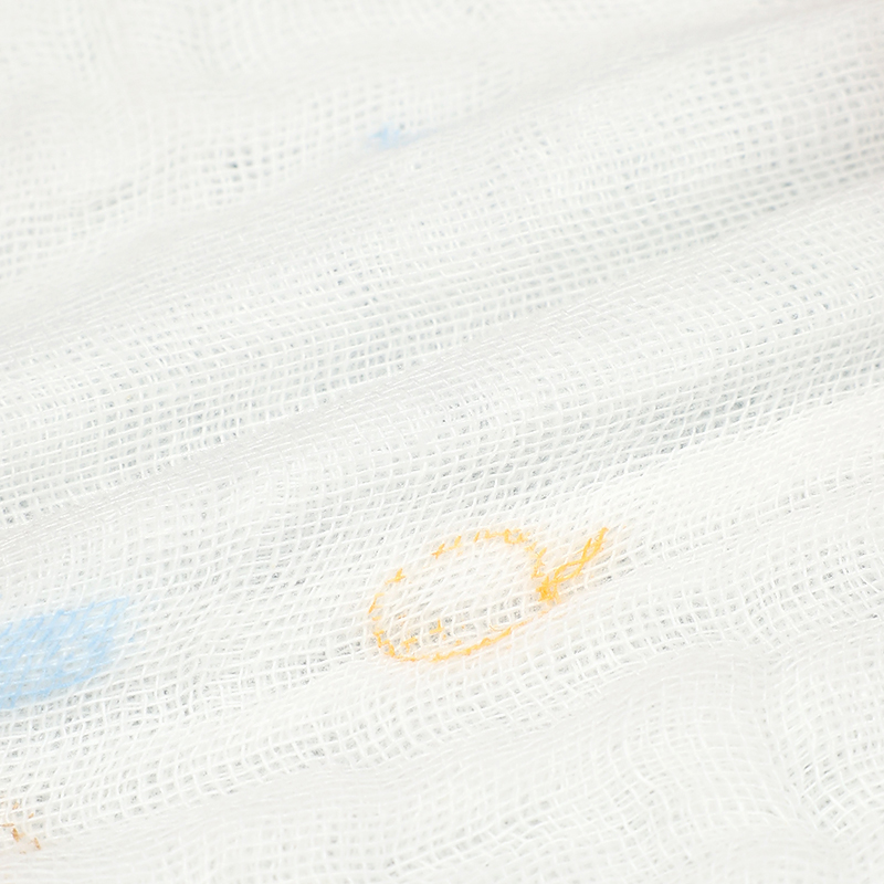 Set 5 khăn sữa muslin nhăn Piumie 6 lớp 27x27 cm - Gấu nâu 15