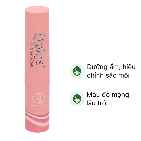 Son dưỡng môi Lipice Sheer Color Red dưỡng môi và hiệu chỉnh sắc môi thỏi 2,4g
