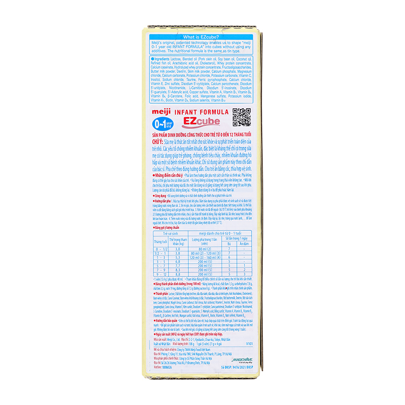 Combo 2 sữa bột dạng thanh Meiji Infant Formula Ezcube 540g (0 - 12 tháng) 7