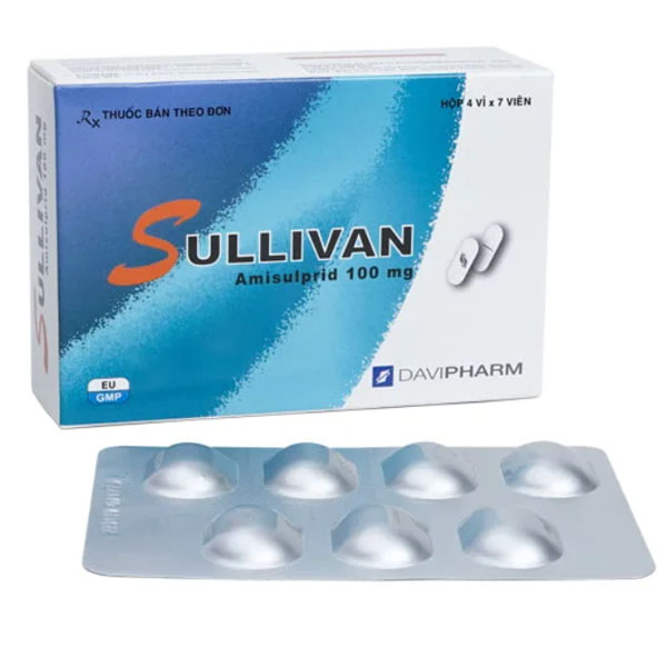 Sullivan 100mg điều trị tâm thần phân liệt cấp và mạn tính