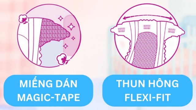 Tã dán Bobby size L - Thiết kế