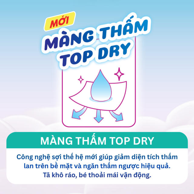 Tã quần Bobby size XXXL - Màng thấm Top Dry