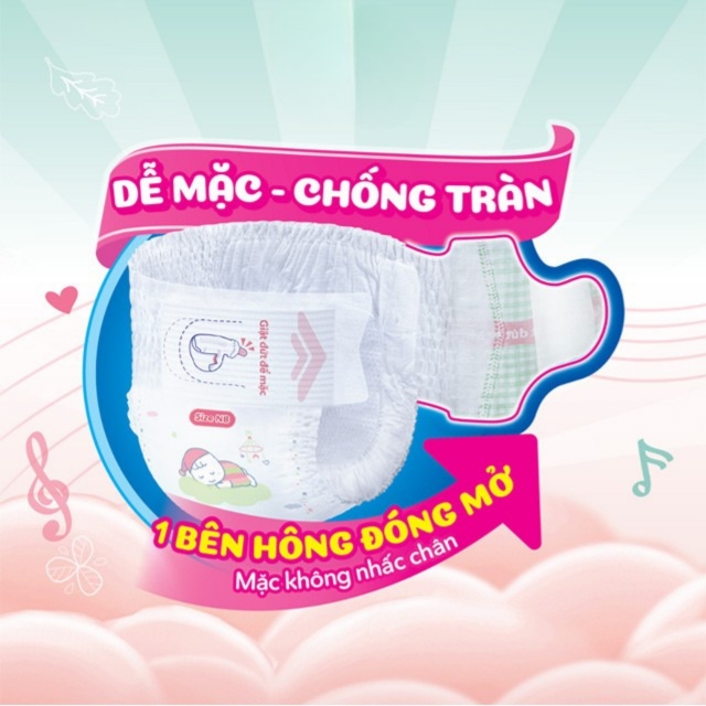 Thiết kế tã quần mở một bên Bobby size NB