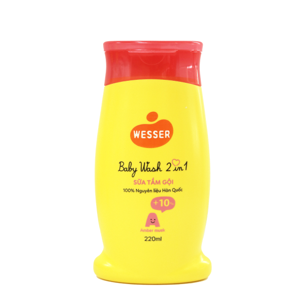 Sữa tắm gội cho bé Wesser 2 trong 1 an toàn, dịu nhẹ, lành tính - AVAKids.com