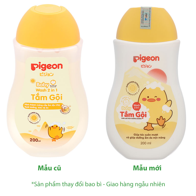Tắm gội toàn thân Pigeon Hoa Hướng Dương cấp ẩm cho da bé chai 700ml - 12