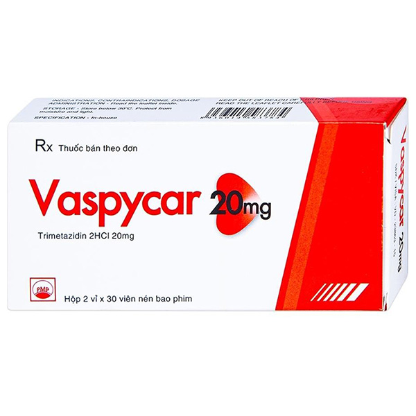Vaspycar 20mg Pymepharco điều trị đau thắt ngực ổn định