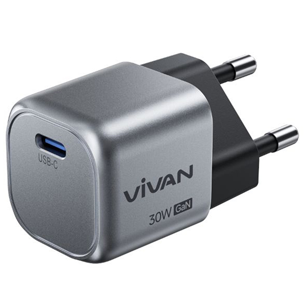 Adapter Vivan 30W GaN-Q30C Black
