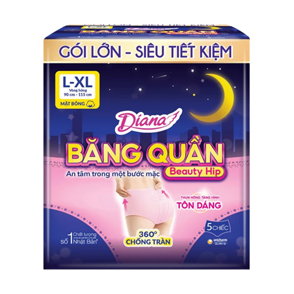 Băng quần ban đêm Diana chống tràn size L-XL 5 miếng - AVAKids.com