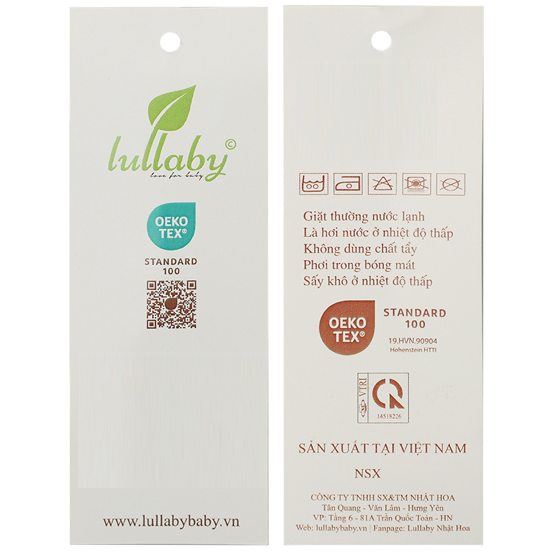 Bộ sát nách bé gái Lullaby NH631C màu trắng cam 23