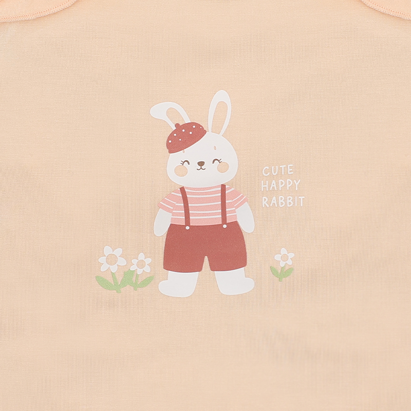 Bộ sát nách bé gái Lullaby NH631C màu trắng cam 18