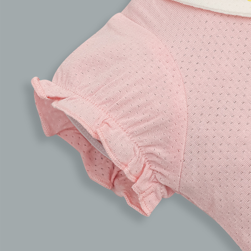 Bodysuit tay ngắn Lullaby NH617C màu hồng nhạt 4