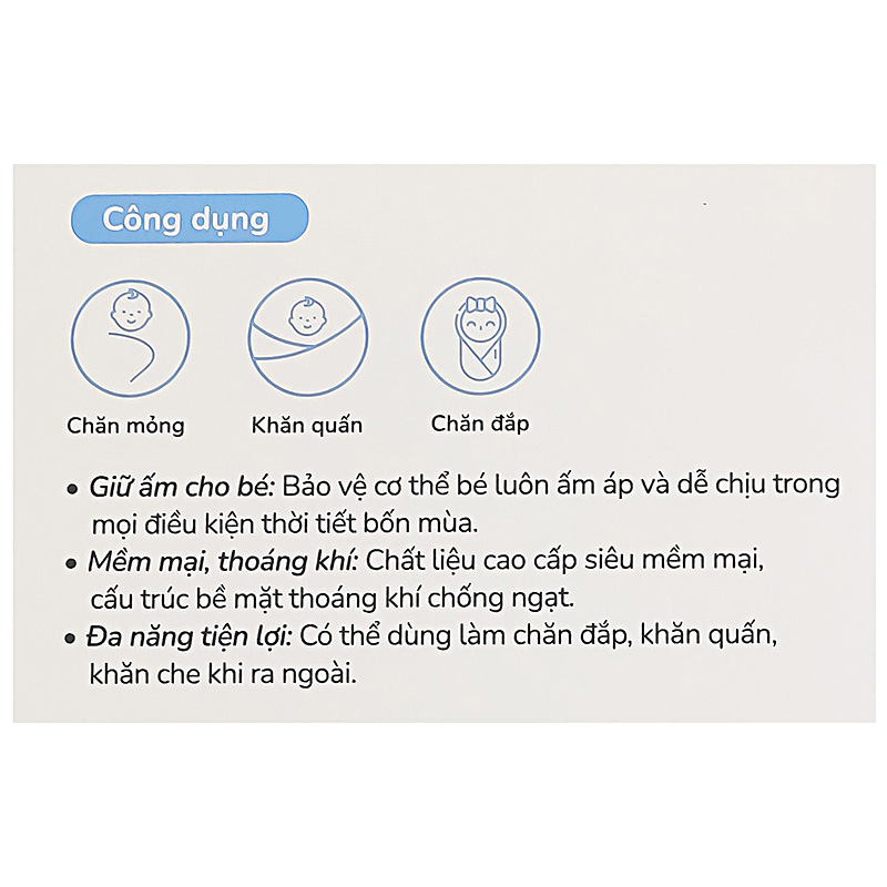 Chăn mây muslin Piumie 4 lớp 100x100 cm - Cá heo (từ 0 tháng) 9