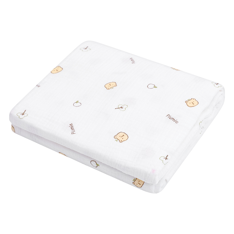 Chăn mây muslin Piumie 4 lớp 100x100 cm - Cá heo (từ 0 tháng) 16